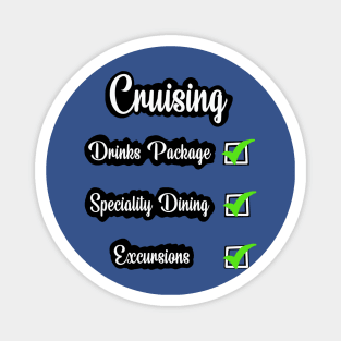 Cruise checklist fun design Magnet